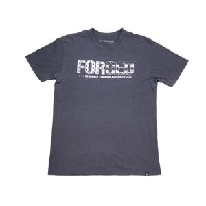 Forged Men's Blue Strength Through Adversity Logo T-Shirt Large